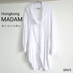 レディース ホンコンマダム レーヨン フロントクロス 2way ロング ブラウス