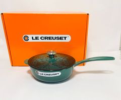 ル・クルーゼ　ソーシエ ソースパン 21cm オリーブブランチレリーフ アーティチョーク