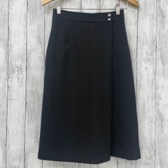【 ROPE' PICNIC 】ロペピクニック 360°ウルトラストレッチラップスカート ブラック サイズ38