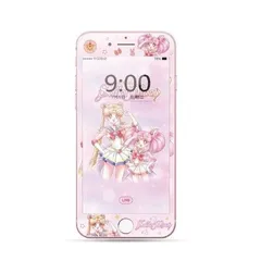 iPhone 6/7/8 ガラスフィルム iPhone SE 第2世代 第3世代 強化 液晶 保護 フィルム アニメ セーラームーン 2 硬度9H キャラクター 3D クリアフィルム