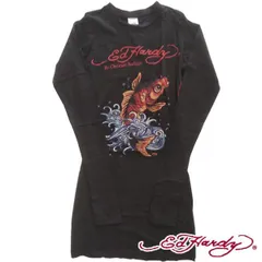 EdHardy エドハーディー レディース トップ ロングTシャツ Sサイズ エドハーディー(Ed Hardy) レディーストップス | 通販・人気