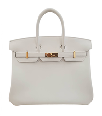 【新品・人気カラー】エルメス HERMES バーキン25　スイフト　ニューホワイト　G金具　W刻印