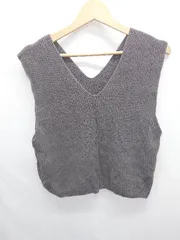 ◇ Θ BEAUTY & YOUTH ビューティアンドユース UNITED ARROWS ニット ベスト ダークグレー系 レディース E  【1411130006104】
