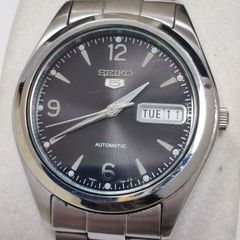 SEIKO5 セイコー5 7S26-0060 自動巻 稼働 デイデイト 黒文字盤