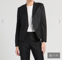 セオリーリュクス ジャケット ネイビー 36 theory luxe 36 ネイビージャケットワンピースセット