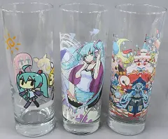 【中古】マグカップ・湯のみ 全3種セット グラス 「Happyくじ 初音ミク ファミリーマート限定」 E賞