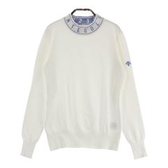 サイズ：M DESCENTE GOLF デサントゴルフ  ハイネック ニットセーター  ホワイト系 [240101473722] ゴルフウェア レディース ストスト