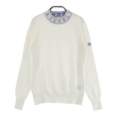 サイズ：M DESCENTE GOLF デサントゴルフ  ハイネック ニットセーター  ホワイト系 [240101473722] ゴルフウェア レディース ストスト