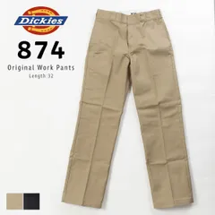 【新品・未使用】 ワークパンツ メンズ チノパン Dickies 874 ディッキーズ レングス32 original fit パンツ pants チノパンツ スケート おしゃれ かっこいい シンプル 作業着 74/KH カーキ ベージュ 14562800
