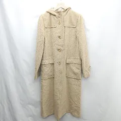 ◇ ⊇ Gabardine K.T ギャバジンケーティー ウール アンゴラ混合 長袖 ロングコート サイズ9 ベージュ レディース E  【1501230007139】のサムネイル