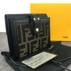 2024年最新】フェンディ Fendi 財布 Wホック財布 ズッカ ブラウン