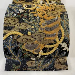 伊勢海老　総刺繍　名古屋帯 カワセミ刺繍名古屋帯 ご売約済帯22-06-47 | アンティーク着物の