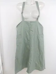 ◇ merlot メルロー デニム 膝下丈 ジャンバースカート グリーン系 レディース P  【中古】 【1211210001612】のサムネイル