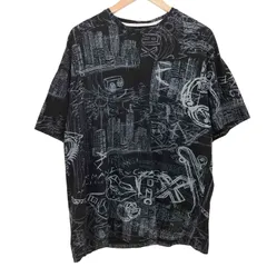 アルマーニエクスチェンジ ARMANI EXCHANGE 総柄 アートプリント クルーネック S/S Tシャツ メンズ import：M 
