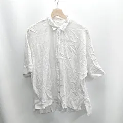 ◇ ⊂ Φ COMME CA ISM コムサイズム 半袖 シャツブラウス サイズF オフホワイト レディース E  【1410100037834】