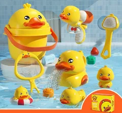 【吸盤＆収納箱付き】お風呂 おもちゃ 女の子 男の子 赤ちゃん 水遊び おもちゃ 1 2 3 4 5 6歳 誕生日 アヒル 子供 出産祝い 安全 耐久性 興味 親子交流 浴槽 プール ビーチ プレゼント ギフト 贈り物 送料無料