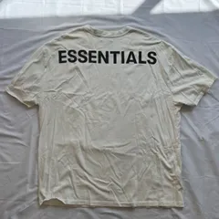 Fear of God FOG ESSENTIALS Back Logo Tee Cream XLサイズ フィアオブゴッド エッセンシャル バックロゴ Tシャツ 半袖 中古