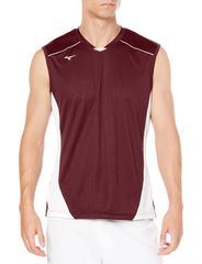 エンジ×ホワイト 12JA1Q91 グラフィックTシャツ ウェア B-S 野球 MIZUNO(ミズノ)