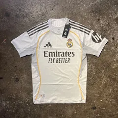 Real Madrid 2025/26 ホーム オーセンティックユニフォーム M ネーム無し レアルマドリード adidas アディダス サッカー ゲームシャツ 新品 JV5918