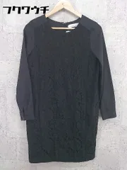 ◇ INTERPLANET インタープラネット 長袖 膝丈 ワンピース サイズ002 ブラック レディース 【中古】 【1002801384234】のサムネイル