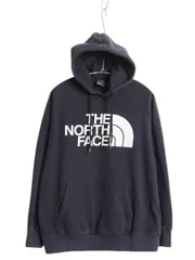 【お得なクーポン配布中!】 US企画 ノースフェイス プリント スウェット フード パーカー レディース M The North Face アウトドア プルオーバー トレーナー 裏起毛 紺