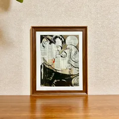 新品☆額縁付アートポスター☆Loui Jover（ルイ・ジョヴァー）☆アートデザイン☆オーストラリア画家☆POP KISS☆379