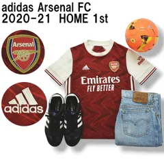 アディダス adidas 2020－21 アーセナル Arsenal FC HOME 1st S／S ユニフォーム 150 総柄 レッド サッカー フットボール ウェア プレミアリーグ キッズ ♪