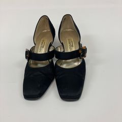 NINA RICCI ニナリッチ パンプス ローヒール ブラック 日本製 レディース 35 1/2サイズ【KS73】