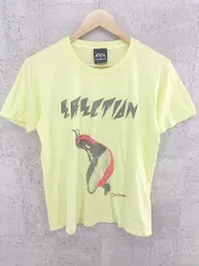 ◇ MANGART BEAMS T ビームス 半袖 プリントТシャツ カットソー サイズL イエロー ブラック メンズ  【1002800862863】