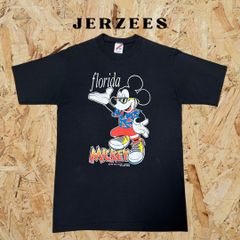 【80s】JERZEES USA製 Disney ディズニー ミッキー オールドミッキー プリントTシャツ キャラT Mサイズ ヴィンテージ ビンテージ 古着