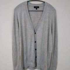 セオリー　theory　希少　シルク　カシミヤ　カーディガン　2Lサイズ　大きめ　グレー