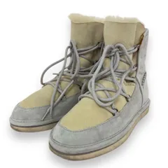 UGG LODGE アグ ロッジ レースアップ ムートン ブーツ ボア 22.5cm ★ ◆■