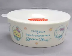 【中古】食器 ハローキティ＆シナモロール＆ハチワレ＆うさぎ マルチレンジボウル 「ちいかわ なんか小さくてかわいいやつ×サンリオキャラクターズ×ユニクロ スペースツアー」 対象商品購入特典