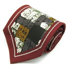 ユーエスポロアッスン ブランド ネクタイ シルク チェック柄 メンズ レッド U.S. POLO ASSN. 【中古】