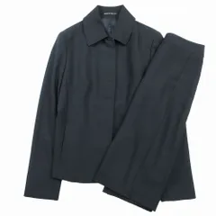 INED イネド スカート スーツ セットアップ ステンカラー 比翼 ジャケット サイズ1 S ブラック 黒 レディース 【中古】