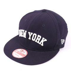ニューエラ キャップ NEWYORK 9FIFTY City Landscape ウール スナップバッグ ブランド 帽子 メンズ ONEサイズ ネイビー NEW ERA 【中古】