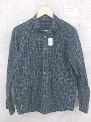 ◇ SHIPS シップス チェック 長袖 シャツ M ブラック マルチ #  【1002799055093】