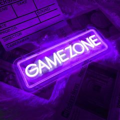 友達 パブ ゲームルームの装飾 ゲームゾーンLEDネオンサイン ゲーマーネオン 子供ヘのギフト ネオンサイン ネオンライト ZONE GAME Brochao