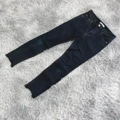 【MOUSSY】マウジー ブラックスキニー ストレッチ 切りっぱなし  (26)  カジュアル  ヴィンテージ  レディース  黒系  ブラック【送料無料】