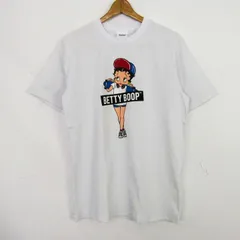 ベティーブープ 半袖Ｔシャツ 未使用 プリントT コットン100% トップス 白 メンズ Lサイズ ホワイト BettyBoop