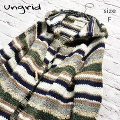 【トグル留め】アングリッド ungrid ローゲージ フリンジ カーディガンのサムネイル