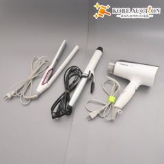 ■ HAIRBEAURON ストレートアイロン カールアイロン ドライヤー 3点セット まとめ売り HBRST-G Mod.72010 EH-NE56 通電確認済み