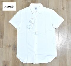 新品 ASPESI アスペジ 鹿の子 シャツ S イタリア製 定価1万5000円