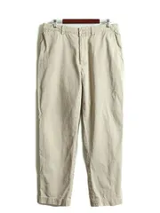 【お得なクーポン配布中!】 90s ラルフローレン チノ パンツ W35 スラックス ノータック ベージュ