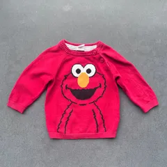 H＆M セサミストリート　エルモ　ニットセーター　4-6M 60-70サイズ　ベビー　キッズ　子供服