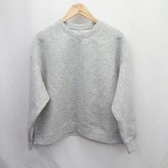 ◇ ⊇ ◎ ●未使用● AMERICAN HOLIC サイドスリット 長袖 プルオーバー トレーナー サイズM ライトグレー レディース E  【1505290034326】