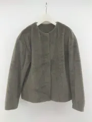 ◎ 美品 UNIQLO スムースヤーンフリースノーカラージャケット 00287