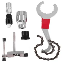 新品 自転車用工具セット 5イン1/3イン1 バイククランクそして ボトムブラケットリムーバー 自転車 組立て メンテナンス 修理 軽量コンパクト プロ向き マウンテンバイク ロードバイク タイヤ修理 スプロケット修理工具 マルチツール 応急修理用