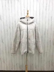 【フォロー割引20%】 UNIQLO レディース ボアパーカー アウター 白 XL 【b0446】