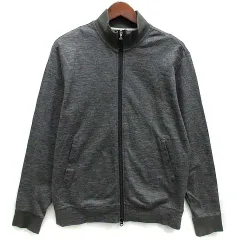 バーニーズニューヨーク BARNEYS NEW YORK ボンバージャケット リネン コットン フライス編み ジャージー ミックスグレー Lのサムネイル